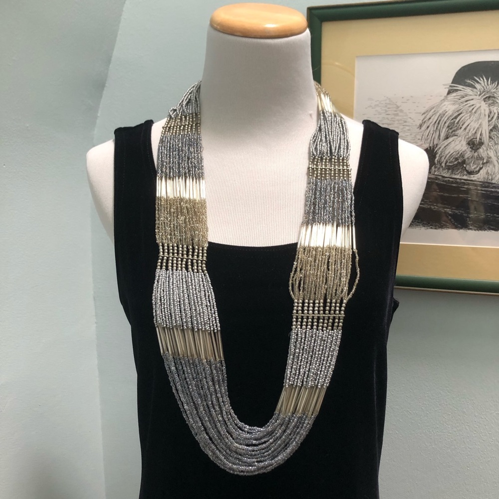 Ann Taylor Loft Multi-Strand Statement Necklace - image 4